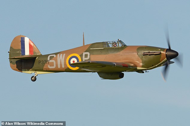 This is the Hawker Hurricane fighter plane Hugh Taylor owned, which was restored to flight