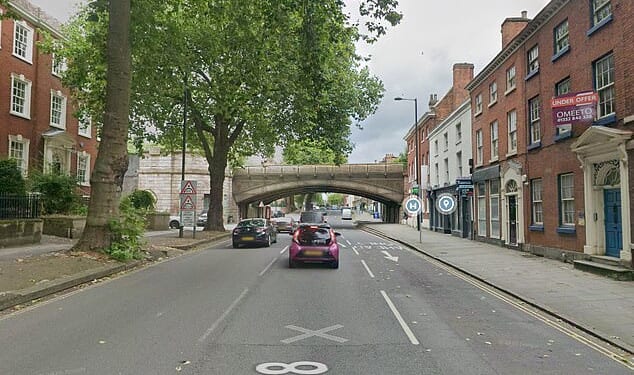 The incident involving a black Suzuki Swift happened at around 9.30pm on Saturday in the Friar Gate area of Derby (pictured, file photo)