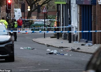 Seven people suffered serious injuries when a Suzuki Swift mounted a pavement and mowed down pedestrians at 9.30pm in Friar Gate on Saturday 28 March