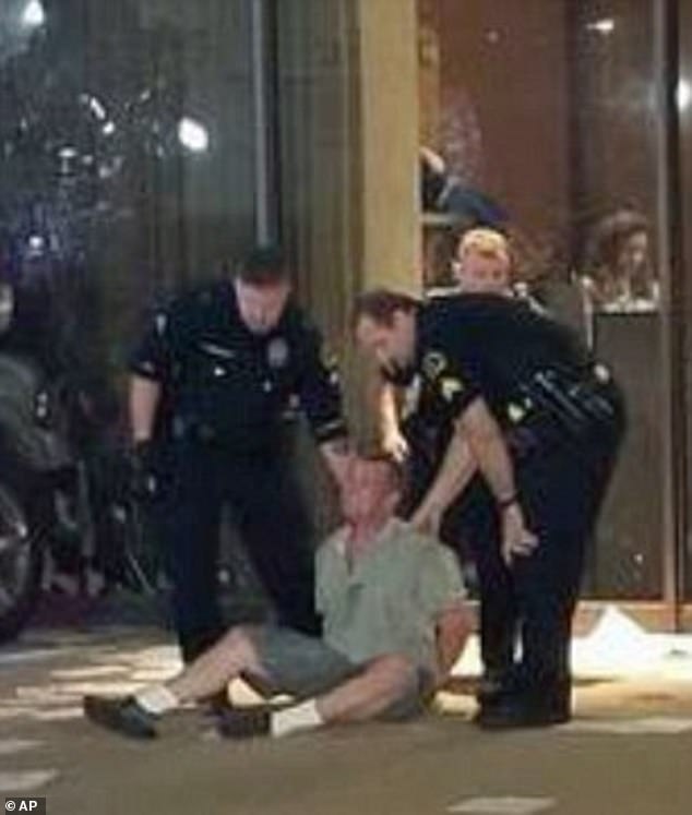 Fry was unable to enter the building and was soon arrested