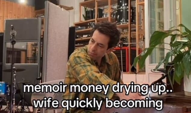 Mark Ronson has joked that his career is 'drying up' and that his wife Grace Gummer is now more famous than him as he revealed he has returned to the studio in an Instagram clip on Monday