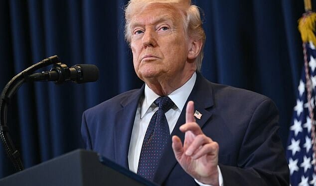 Donald Trump insisted war in the Middle East was 'pretty much' over and claimed the operation launched 10 days ago was 'very far' ahead of schedule