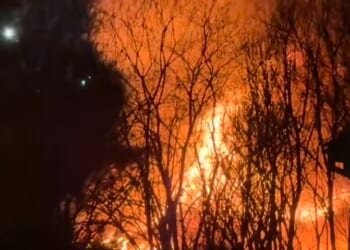 Massive fire rips through industrial estate site as residents urged to 'keep all doors and windows closed'