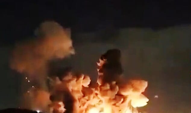 The US and Iran traded blows late Monday, as Iranian drones hit a huge Kuwaiti oil tanker near the Strait of Hormuz, while the Americans bombarded an Iranian ammunition depot