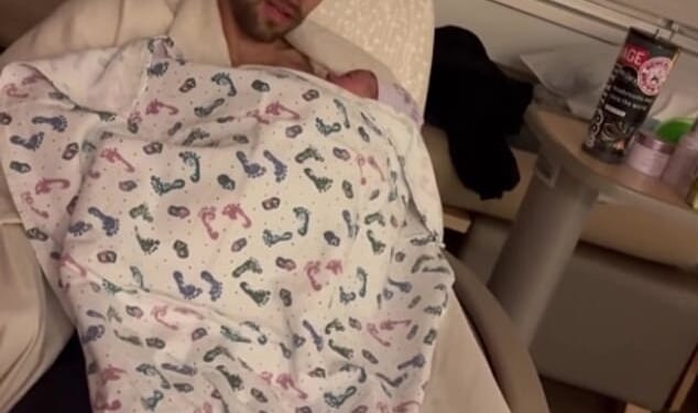 Maura Higgins' Love Island ex Tom Walker has welcomed his first child with his wife Chloe Rayner as they shared a sweet album to Instagram on Monday