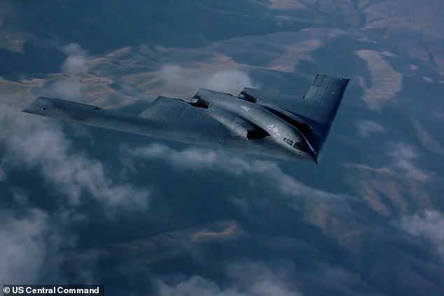 U.S. B-2 stealth bombers, armed with 2,000 lb. bombs, are among the planes getting ready to strike Iran with British bases set to be used for what are being dubbed 'defensive strikes'