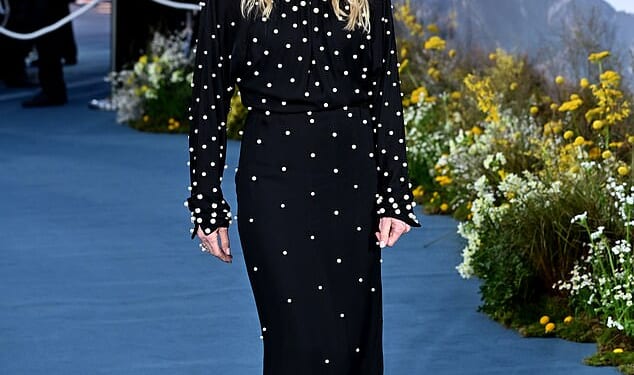 Michelle Pfeiffer, 67, looked youthful in a pearl-embellished dress as she arrived at the UK premiere of her new Paramount+ series The Madison