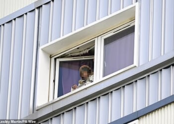 An immigrant from Chad has been charged after two people were hospitalised by a man allegedly roaming the streets of Edinburgh with knives