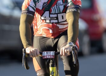 Mike Tindall at the start of today's race to Villa Park ahead of the Slater Cup fixture