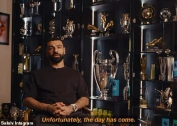 Mohamed Salah announced that he will be leaving Liverpool in an emotional video on Tuesday