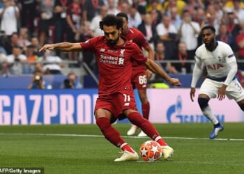 One year on from seeing his Champions League dream cruelly crushed by Sergio Ramos, it was redemption for Salah in Madrid as he scored a penalty against Tottenham