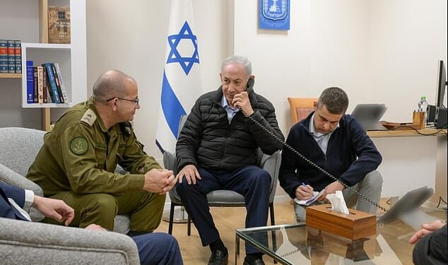 Israel released an image of Benjamin Netanyahu ordering the assassination of the Iranian figures