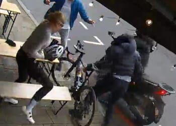 Two men on a motorbike stole Onar Cranny's bike at knifepoint in Bermondsey last month