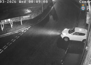 New video captures the Nissan Juke smashing into the front of the shop while in reverse