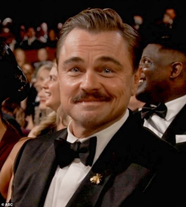 Leonardo DiCaprio being turned into a meme in real time was also a favorite on social media
