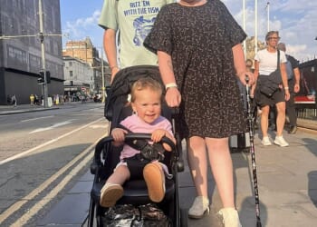 Tom and Laura-Anne Davis, aged 30 and 29, pictured with their two-year-old daughter Amelia