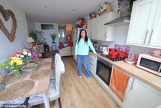 She spent almost £200,000 replacing her conservatory with a two-storey extension, which was completed in December 2022 and holds the house's boiler, kitchen and a bedroom for two of Suzie's offspring