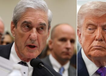 Former Special Counsel Robert Mueller is seen testifiying July 24, 2019, before the House Judiciary Committee about his report on alleged Russian interference in the 2016 presidential election. A whistleblower report detailed Monday in the New York Post said Mueller's team "cut corners [and] broke rules to ‘get Trump.'"