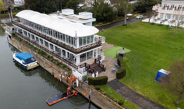 Police and paramedics are searching the River Thames in Henley-on-Thames, south Oxfordshire, after a woman's body was found by at private member's club