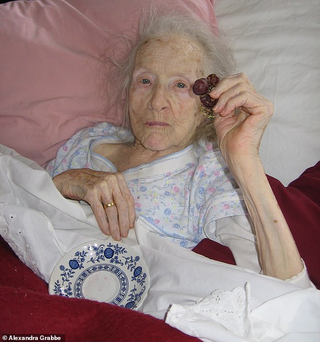 Grabbe cared for her 96-year-old bedridden mother Beatrice as she was dying