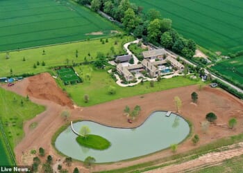 David and David Beckham's extraordinary Cotswolds estate where a man-made lake may soon have LED lights around it in a planning application that has upset locals
