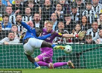 Brian Brobbey fires past Aaron Ramsdale late on to give Sunderland a famous victory