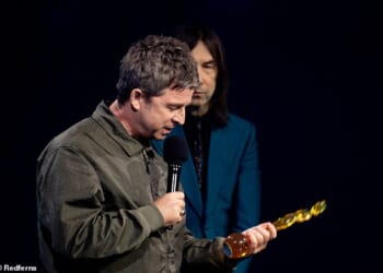 Noel Gallagher poked fun at the BRITs after being awarded the Songwriter of the Year on Saturday night