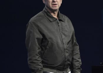 Noel Gallagher has reportedly split from his girlfriend Sally Mash after two years together (Pictured last month)