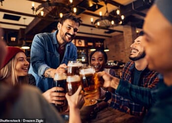 A new study has suggested beer, spirits and cider are more associated with cancer and heart disease than wine (stock image)