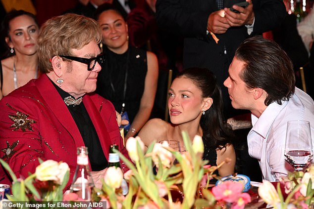 Brooklyn and wife Nicola were seen attending Elton John's AIDS Foundation's 34th Annual Academy Awards Viewing Party in West Hollywood on Sunday night