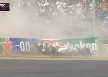 Ollie Bearman limped away from a serious 191mph accident at the Japanese Grand Prix