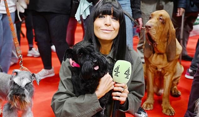 Claudia Winkleman (pictured on March 5) met her match while presenting world famous dog show Crufts