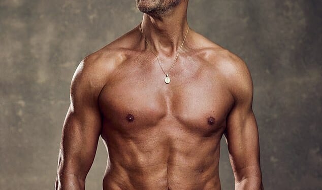 Paddy McGuinness showed off his six-pack and bulging biceps as he posed shirtless in a new photoshoot on Tuesday