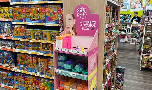 The Entertainer has began stocking products from beauty brand Sol Beauty (pictured), which concerned parents have labelled as 'creepy' and 'sad'