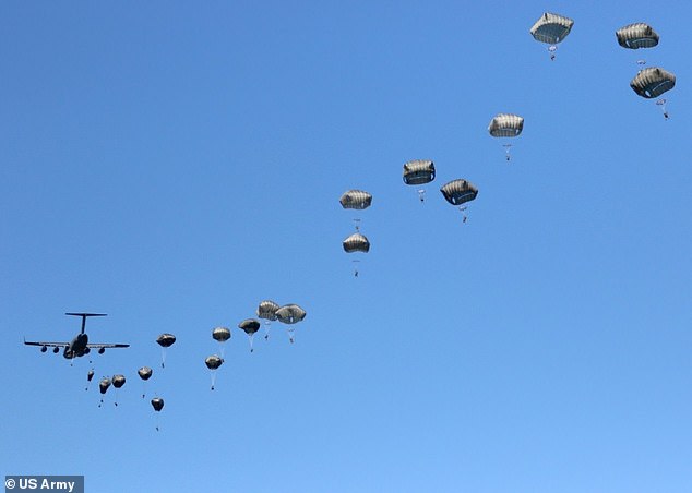 Deploying ground troops in Iran would be necessary to accomplish certain strategic objectives. Soldiers with the 82nd Airborne Division are pictured parachuting