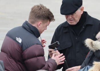 Pierce Brosnan, 72, needed help getting to grips with a Glock semi-automatic pistol on set of the second series of crime drama MobLand