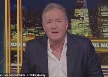 Piers Morgan was seen storming off his own show and telling viewers 'I'm not doing this, it's pointless' as he interviewed manosphere influencer Harrison Sullivan
