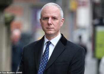 Jonathan Peter Brooks (pictured), 62, who specialised in treating burns, targeted fellow clinician Graeme Perks, 69, at his home in Halam, Nottinghamshire, in January 2021