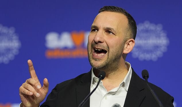 Zack Polanski (pictured) has promised to give teachers a big pay rise, scale back exams and get schools to combat the Far Right – using tax raised from the rich.