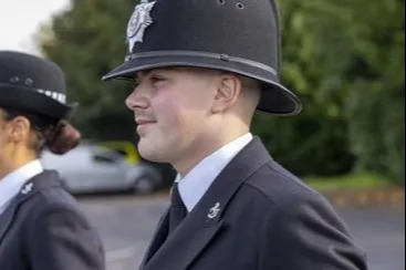 PC Bradley Corke in uniform.