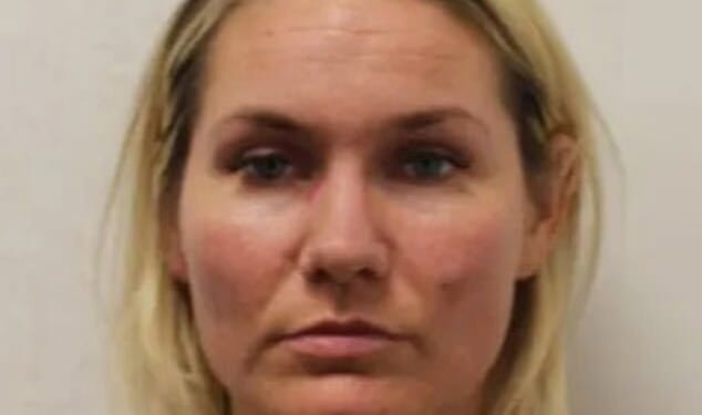 Lauren Evans (pictured) falsely claimed she was late for work because she had been sexually assaulted by a fellow officer