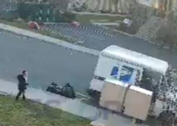 Security footage showed a postal worker in Ramapo, New York, allegedly shoving a 4-year-old boy on March 19, 2026.