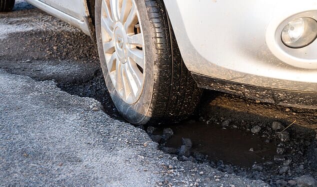 Pothole insurance payouts are set to hit record levels amid the Daily Mail's End the Pothole Plague campaign (stock image)
