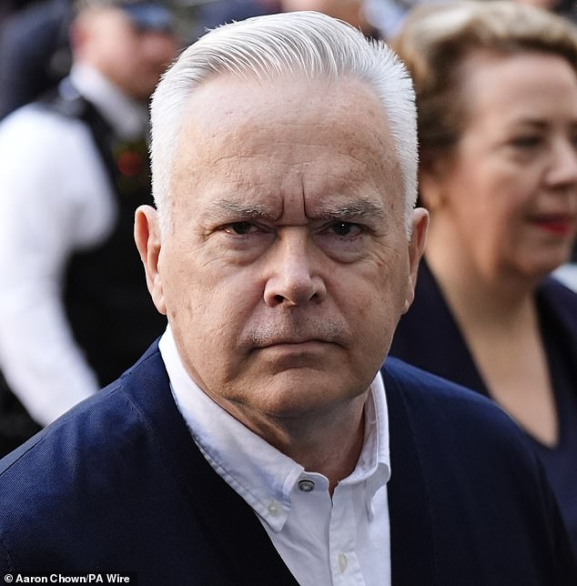 Pictured: Disgraced ex-BBC newsreader Huw Edwards arriving at Westminster Magistrates Court in London on September 16, 2024