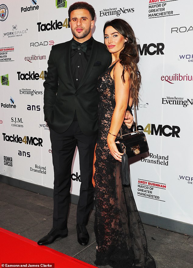 Annie and her footballer husband Kyle, 35, are expecting their fifth child and already share four children (seen in 2019)