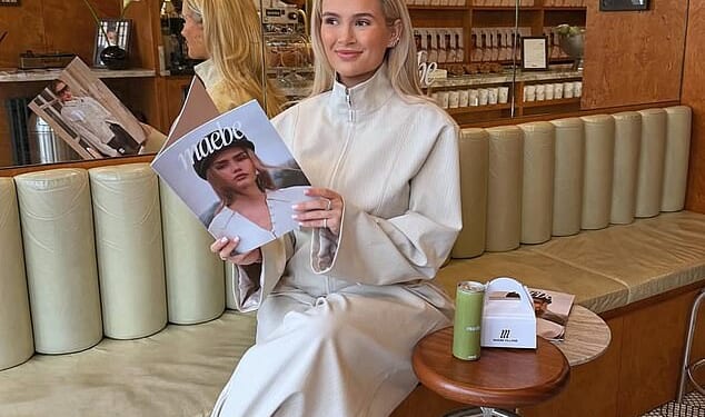 Pregnant Molly-Mae Hague, 26, looked radiant and glowing in a beige co-ord as she hosted The Maebe Village pop-up shopping experience in London on Saturday