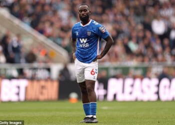 A Premier League game was interrupted for an anti-racism protocol for the first time on Sunday as Sunderland player Lutsharel Geertruida reported discriminatory abuse from the crowd