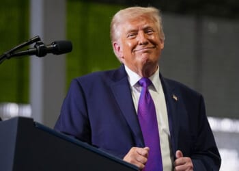 President Donald Trump, seen in a March 11 photo, is reportedly on board with the deal.