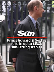 Prince Edward & Sophie rake in up to £130k sub-letting stables