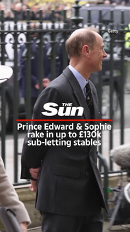 Prince Edward & Sophie rake in up to £130k sub-letting stables
